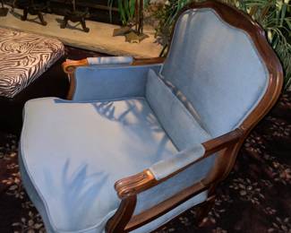 Vintage Upholstered Accent Arm Chair