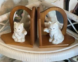Vintage Cat Bookends