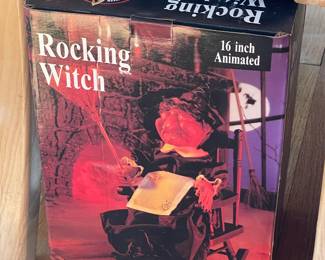 Vintage Rocking Witch Animatronic W/ Box