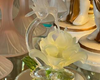 Crystal Hummingbird Figurine