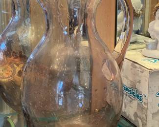 Art Glass Purple Pitcher