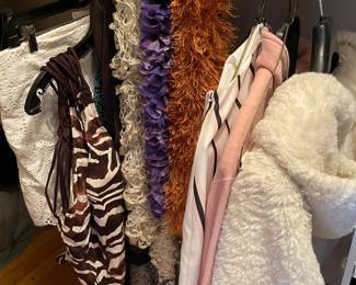 FABULOUS Clothing Collection Featuring Many Vintage Pieces From The 1980s Like.....Western Wear, Velvet Smoking Jackets, Corduroy Pants, Colorful Pant Suits, Snakeskin Sweaters, Rhinestoned & Bedazzled Blazers, Bell Bottom Dresses, & MORE! 