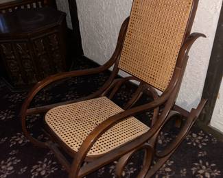 Vintage Wooden Bentwood Rocking Chair