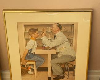 Framed Norman Rockwell Art