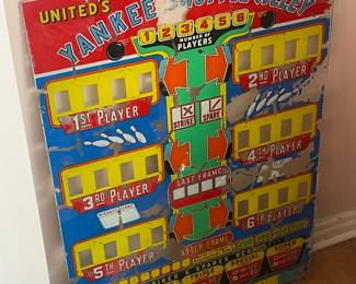 Yankee Shuffle Alley Pinball Machine Glass Panel