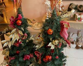 Christmas Trees In Planters