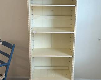 H2 - Saturday Special $40! Simply Shabby Chic Bookcase with adjustable shelves. Measures 28.25" x 15.75" x 66.5" tall. 
