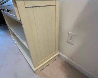 H4 - $50. Media Cabinet / Office Storage Unit. Measures 48" x 15" x 29.5" tall. Has 3 drawers that all slide.