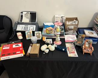 L56 - $10 Fax Machine and Misc Office LOT