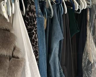 H6 - $50 Saturday Special LOT of Ladies clothing small/medium tops and 4-6 (some 8) pants / bottoms. ALL for $50. 