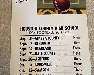 Houston Co High 1984 poster