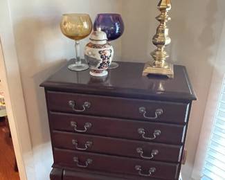 4 drawer silver chest