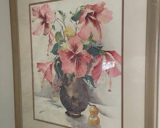 Signed original watercolor 