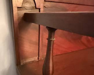 American Empire Crotch Flame Mahogany Sideboard 