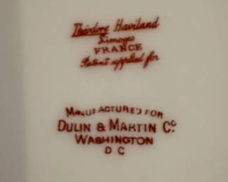 Theodore Haviland Limoges France Schleiger E Pink Roses Fruit Bowl with Gold Gilt Handles third image