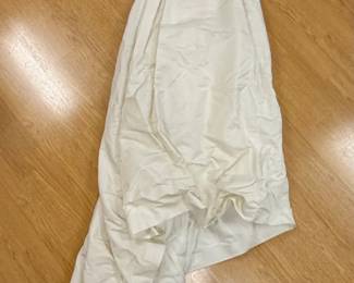 Vintage s or s Satin Wedding Dress with Button Back