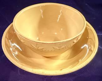 Debby Segura Designs Sorrento Stoneware Serving Bowl and Plate Set 