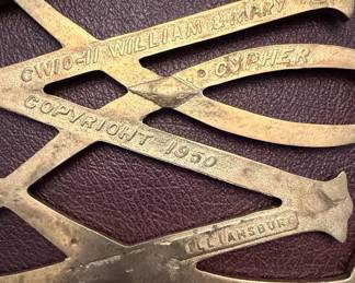 William and Mary Brass Trivet second image