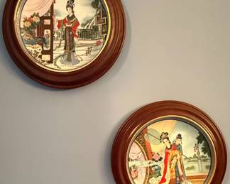 Set of Imperial Jingdezhen Porcelain Decorative Plates Legends of West Lake third image