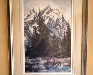 Joanne Hennes Mountain Landscape Print