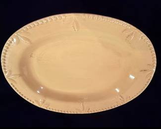 Debby Segura Designs Sorrento Stoneware Serving Bowl and Plate Set 