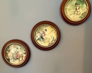 Set of Imperial Jingdezhen Porcelain Decorative Plates Legends of West Lake fourth image