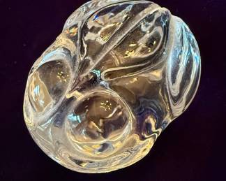 Steuben Crystal Frog Figurine