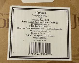 Jim Shore Angel On Wing Musical Waterball  