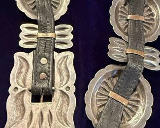 Vintage Navajo Sterling Silver Second Phase Concho Belt second image