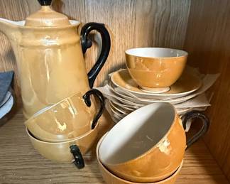Vintage German Lusterware Coffee Set