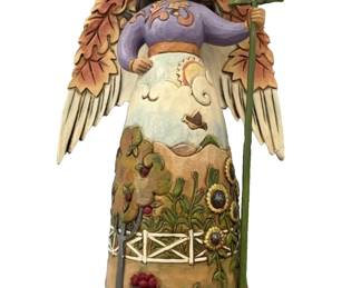 Jim Shore Thankful For This Day Autumn Leaf Angel Figurine