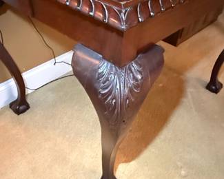 Chippendale Style Mahogany Partners Desk 