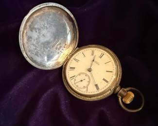 A.W. Co. Waltham Coin No. Pocket Watch