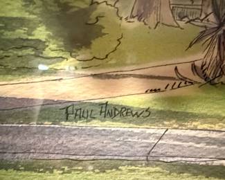 Pair of Watercolor Landscapes by Paul Andrews 