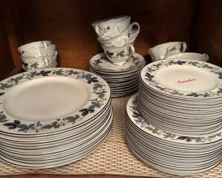 Royal Doulton Burgundy TC. China Set fifth image