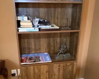 Mainstays Weathered Oak Shelf Bookcase with Cabinet