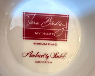 Vera Bradley My Home Bermuda Pink Andrea by Sadek Vase second image