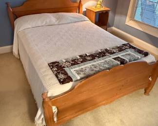Vintage Pine Spindle Bed Frame
