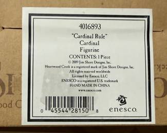 Jim Shore Cardinal Rule Cardinal Figurine  