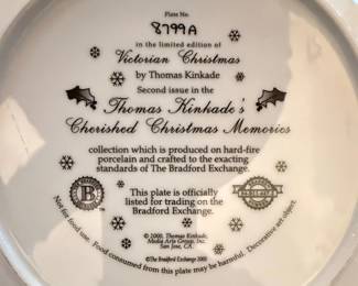 Thomas Kinkade Victorian Christmas Collector Plates third image