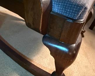 Antique Mahogany Rocking Chair with Queen Anne Legs