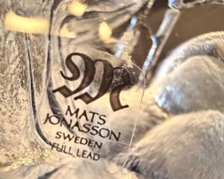 Mats Jonasson Crystal Duck Paperweight second image