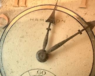 Hamilton Pocket Watch with Chain 