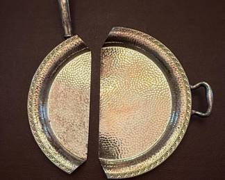 Vintage Poole Silver Co. SilverPlated Serving Tray