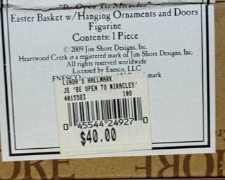 Jim Shore Be Open To Miracles Easter Basket Figurine  