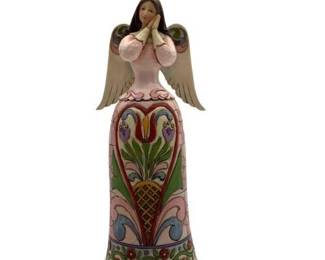 Jim Shore Hearts and Flowers Angel Figurine 