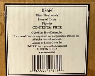 Jim Shore Bless This Bounty Horn of Plenty Figurine  