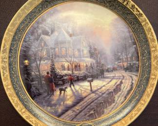 Thomas Kinkade Victorian Christmas Collector Plates fourth image