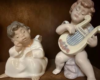 Lladro Porcelain Figurines Adagio  and Allegro 