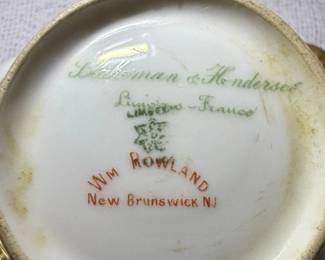 Blakeman  Henderson Limoges Porcelain Sauce Boat with Gilt Decoration second image